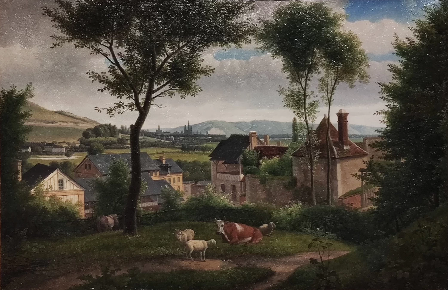 Alexandre Hyacinthe Dunouy - Vista di Rouen da Canteleu